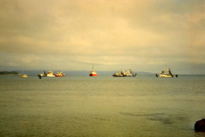 Prawn trawlers Portland Roads